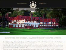 Tablet Screenshot of detroitgolfclub.org